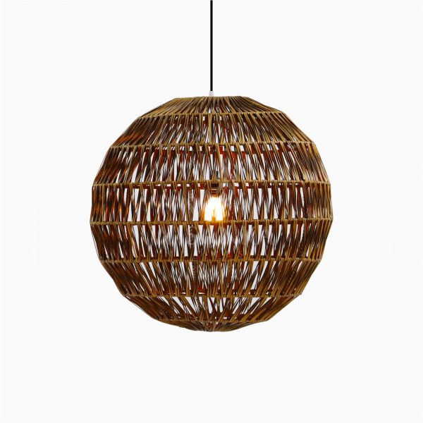 Banda Ball Wicker Hanging Lamp on