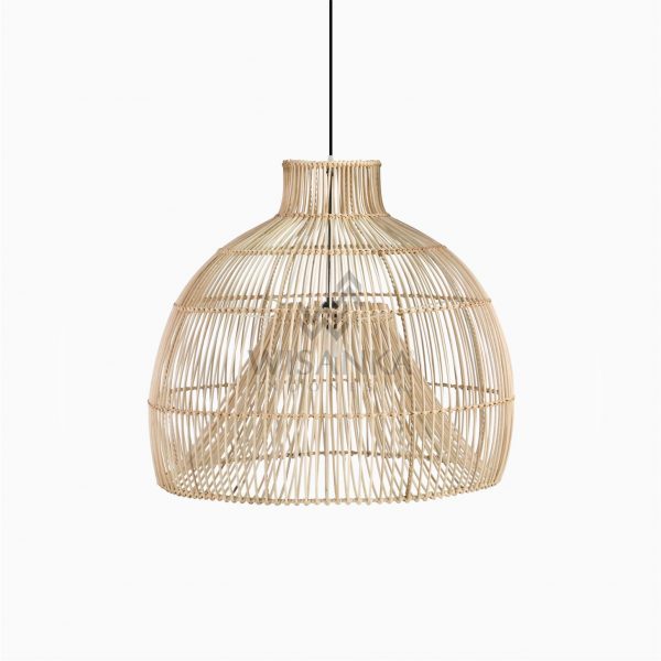 Bohemian Rattan Wicker Hanging Lamp Off