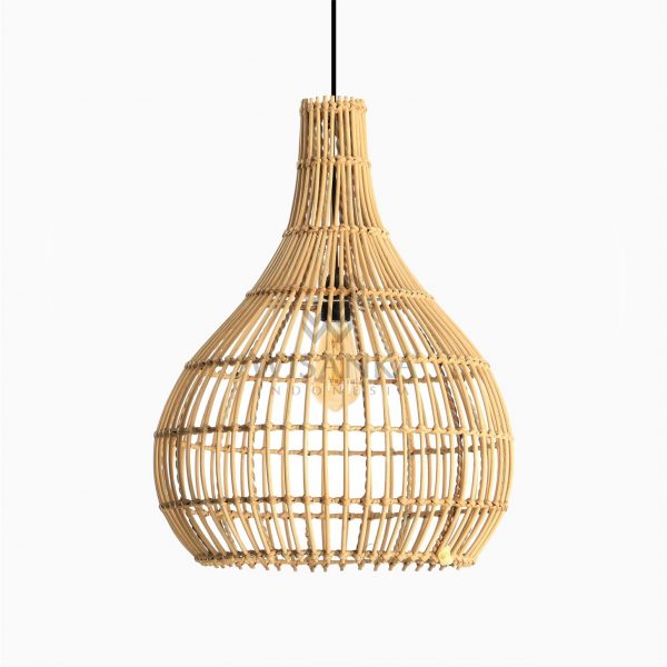 Sarmento Rattan Pendant Hanging Lamp Off