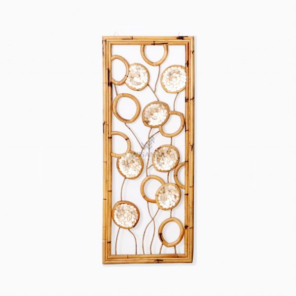 Belle Capiz Wall Decoration - Natural Rattan Home Decor