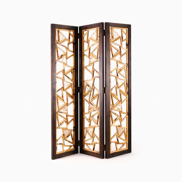 Triangle Divider Natural Rattan - Home Decoration