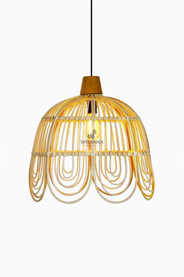 Ratu Hanging Lamp - Rattan Pendant Light for Home Decor