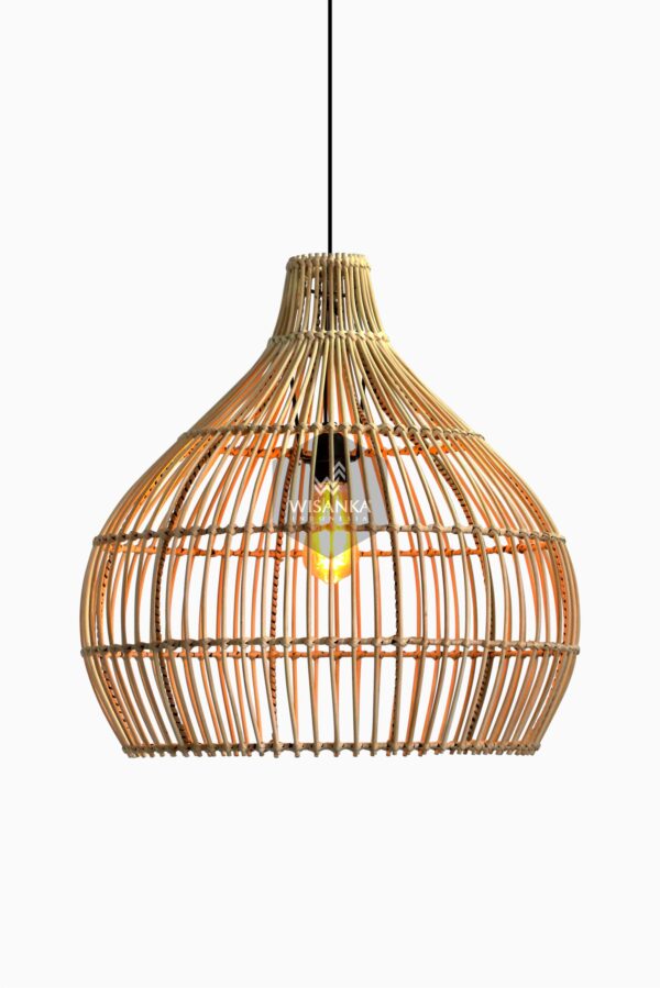 Sorrento Hanging Lamp Large - Rattan Pendant Light for Home Decor